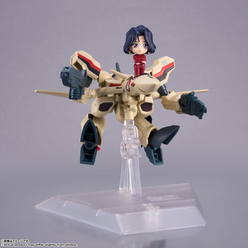 TAMASHII NATIONS TINY SESSION Macross Plus YF-19 (Модель Исаму Дайсона) с Myung Phan Loong, Примерно 110 мм, Раскрашенная подвижная фигурка из ПВХ и АБС