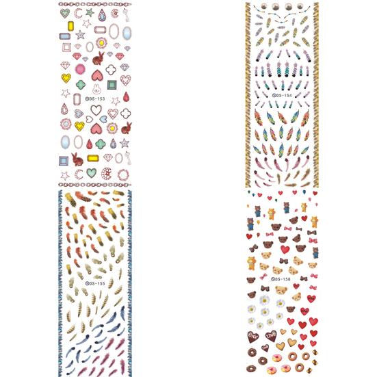 DIY Design Water Transfer Nail Art Wrap Sticker Watermark Fingernails Decals