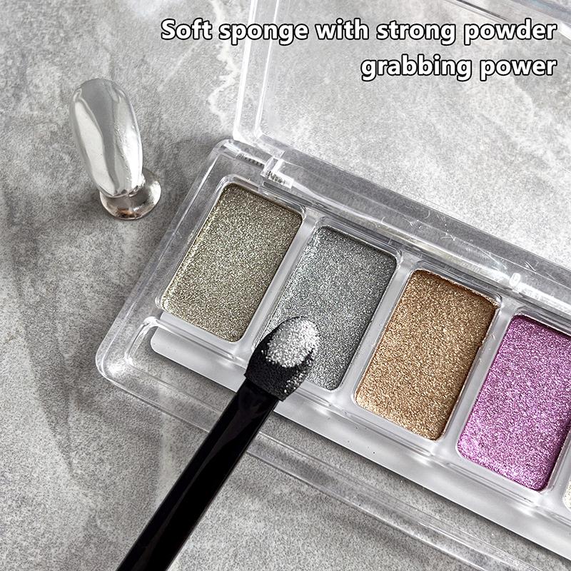 20 шт. одноразовых кистей для теней для век, портативные двухсторонние губчатые аппликаторы для теней для век, инструменты для макияжа и дизайна ногтей