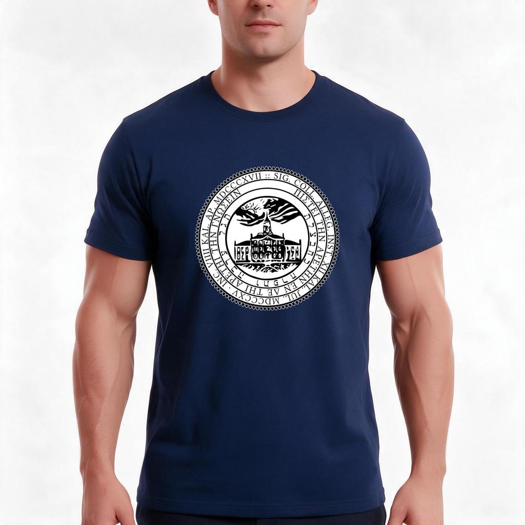 Allegheny College TShirt Summer Casual Cotton Tee Oversized Streetwear Tops Vintage Graphic Print Loose Fit Short Sleeve