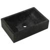 Washstand with Black Marble Basin Solid Teak Wood