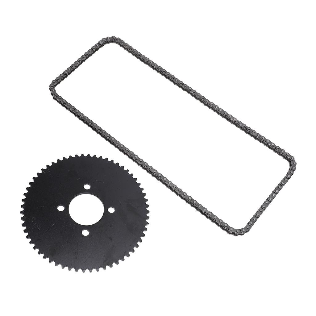 35 Цепь 60T Комплект задней звезды Стальной сплав Улучшенная производительность Высокая твердость для Мини-байка Картинг Дрифт-трицикла Квадроцикла ATV