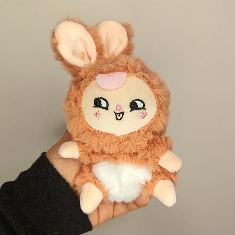 Cute Fantasy Elf Rabbit Plush Doll Keychain New Style Doll Bag Pendant 4-inch Machine Doll