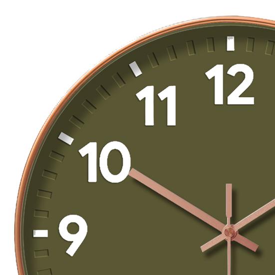 Decorative Wall Clock Clear Display Battery Operated Modern Non-Ticking Silent Operation Wall Clock