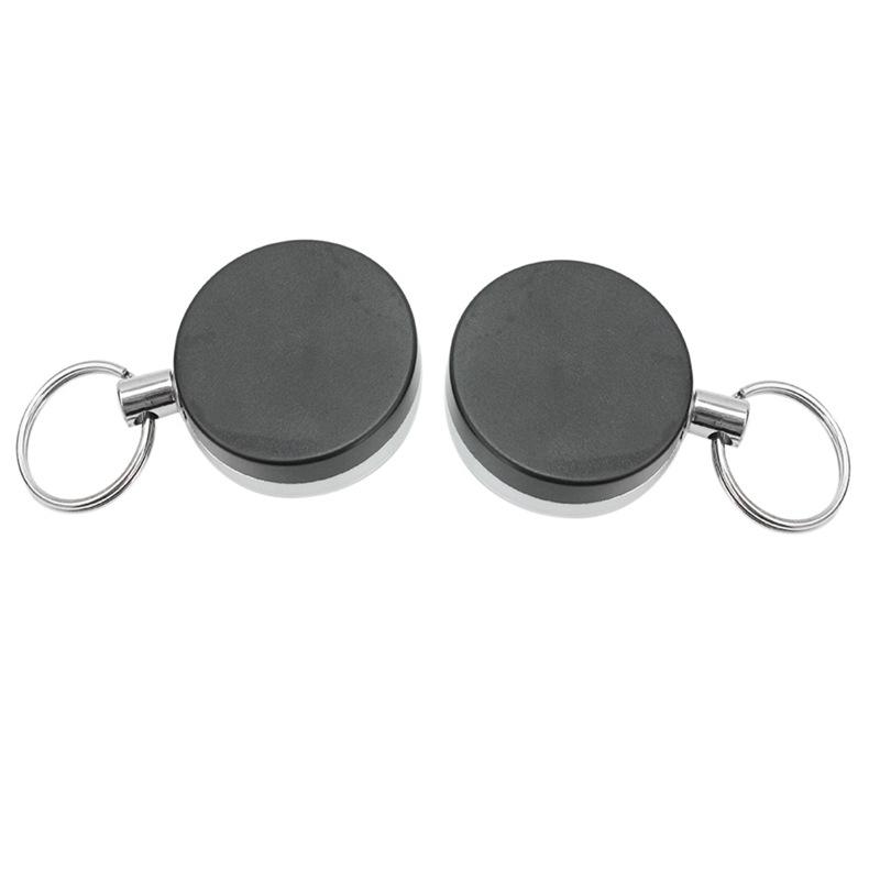 1 шт., противовзломная и выдвижная цепочка с пряжкой для ключей, легко тянется, телескопическая цепочка для ключей с защитой от кражи и потери