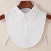 Lace Fake Collar Fashion Lace Flower Elegant Office Half Blouse False Collar Detachable Chiffon Dickey Clothing Accessories