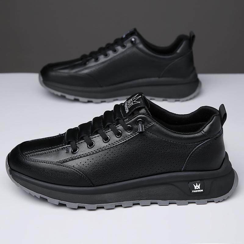 Новые модные мужские кроссовки для треккинга, нескользящие мужские низкие кроссовки, повседневная универсальная спортивная обувь в стиле ретро, повседневные кожаные мужские кроссовки