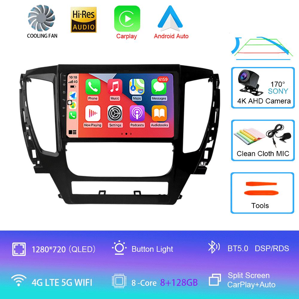 Для Mitsubishi Pajero Montero Sport 3 2015-2021 Автомобильный мультимедийный радиоприемник GPS DPS IPS CarPlay 360 Панорамный оптический Android 14