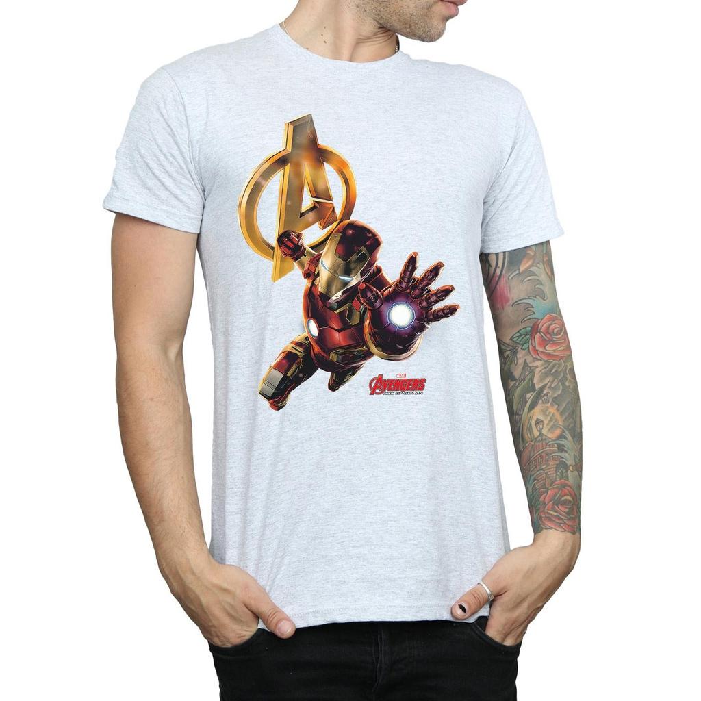 Marvel Mens Iron Man Pose T-Shirt
