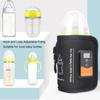 USB Insulated Quick Heating Baby Bottle Warmer Outdoor Portable Milk Bottle Warmer Bag Constant Temperature