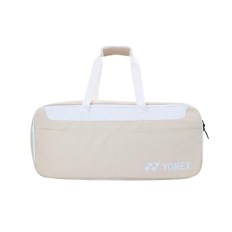 YONEX 48L Large Capacity Independent Shoe Compartment Multifunctional Synthetic Leather And Fabric Gym Bag Unisex Gym Bag BA339CR-O