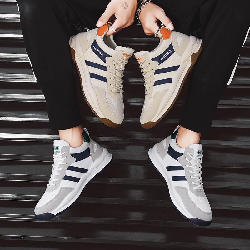 Мужские кроссовки 2024 года, повседневные, легкие, дышащие, сетчатые, на шнуровке, спортивные туфли для активного отдыха, нескользящие, нейтральные, с широким верхом, теннисные туфли