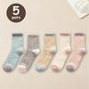 5 Pairs Thick Coral Fleece Socks Warm And Soft Mid Length Socks Suitable For Autumn And Winter Women S Long Socks And Pantyhose