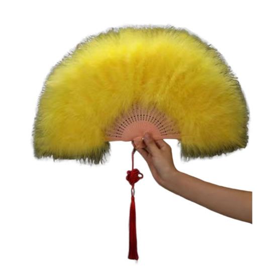 Винтажный складной веер из перьев, ручной веер для свадебной вечеринки, переносной летний веер, украшение для танцевального представления, аксессуары для вечеринок