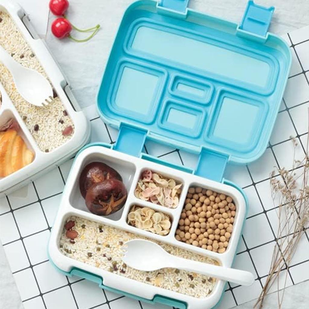 28.15oz Lunch Box Portable Leak Proof Bento Box 5 Compartments Meal Containers With Lid For School Picnic Workers Kitchen Suppli