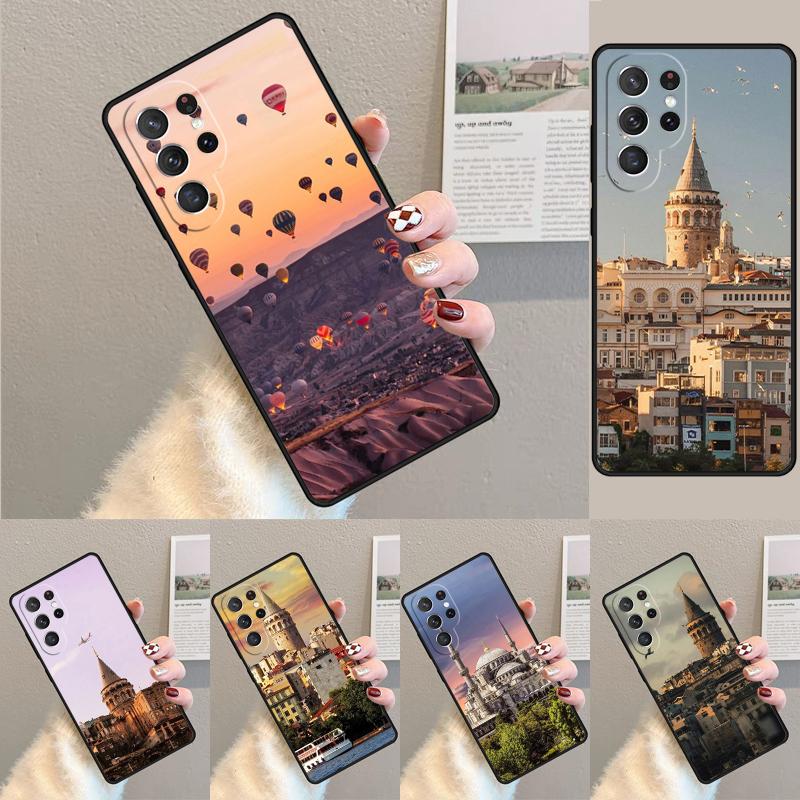 Турция Стамбул Пейзаж TPU Чехол для телефона Для Samsung Galaxy note 10 pro S26 S25 S24 S23 S22 Ultra Plus S21 FE S20 Ударопрочный Чехол