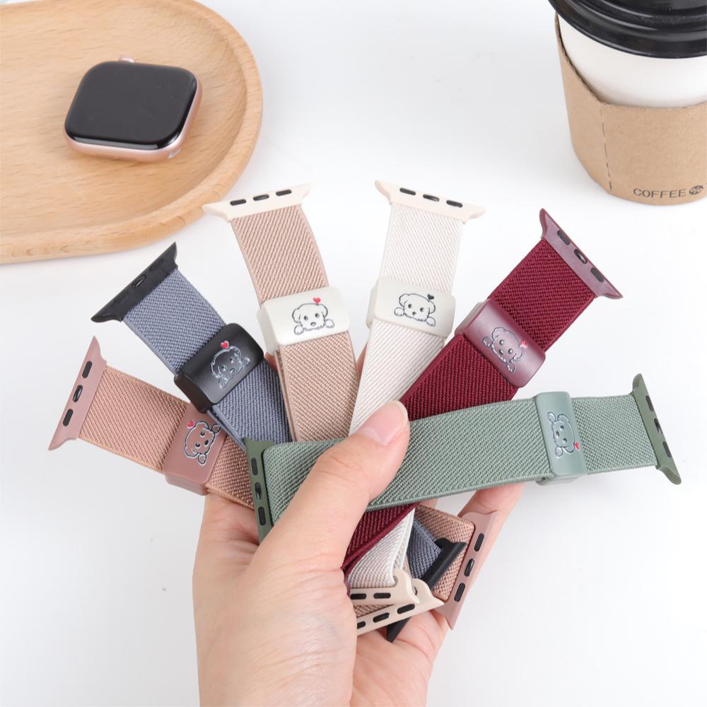 Ремешки Для Apple Watch Band 46мм 45мм 44мм 49мм 42 41 40мм Магнитный Нейлоновый Correa Браслет iWatch Серии 10 9 8 7 6 5 SE Ultra 2