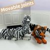 Creative Snow Leopard Model Simulation Movable Joints Animal Model  Desk Decor
