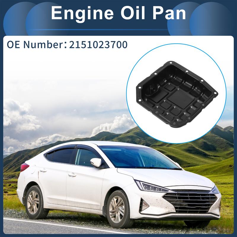 UXCELL 1 шт. №2151023700 Масляный поддон двигателя для Hyundai Elantra 2007-2012 Железный Черный