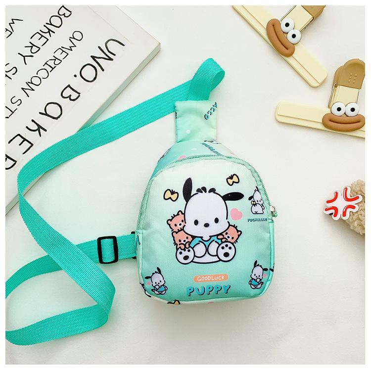 Школьные сумкиНовая детская мультяшная нагрудная сумка, поясная сумка, повседневная универсальная сумка-мессенджер, легкая сумка для хранения мелочи для путешествий