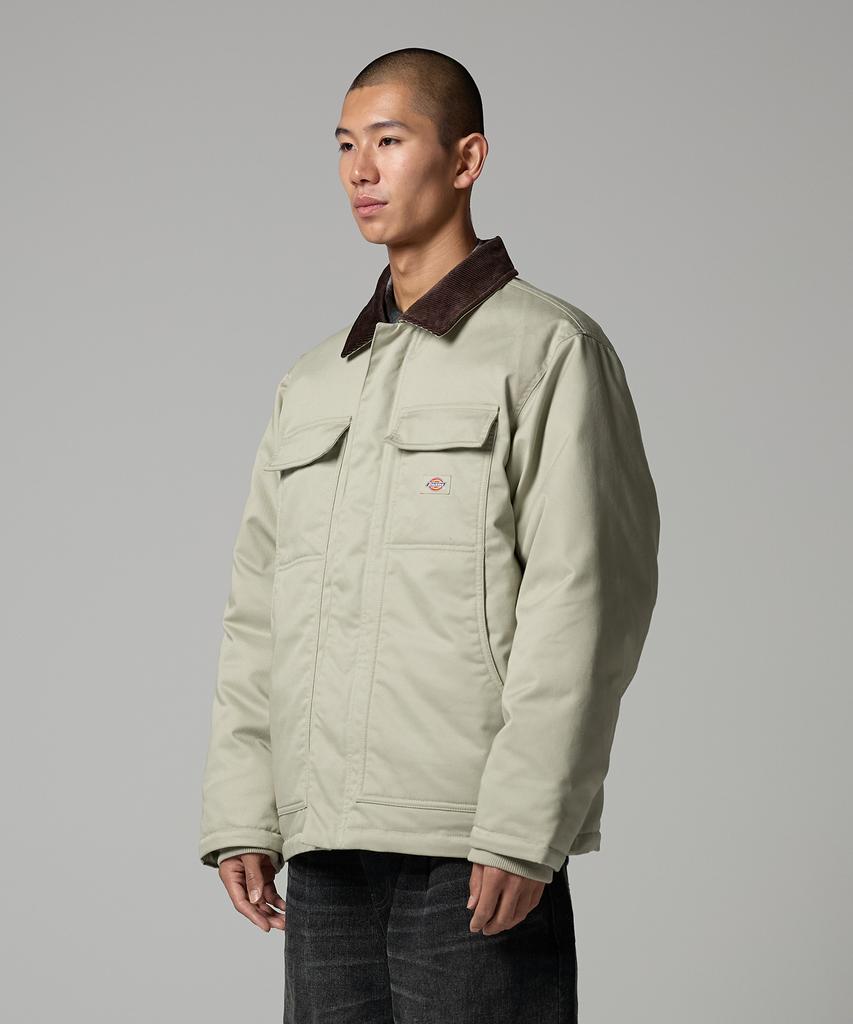Dickies Стеганая куртка Eisenhower с вельветовым воротником Abbey Stone