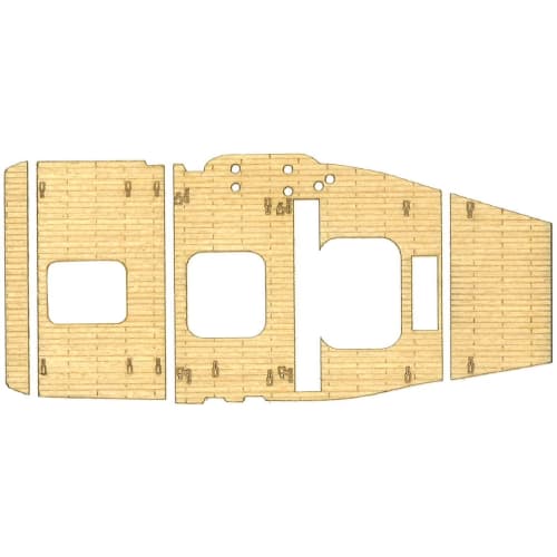 Chibimaru Fleet Series No. 4 EX-1 Chibimaru Fleet Akagi (with Etched Parts and Wooden Deck Stickers) Plastic Model