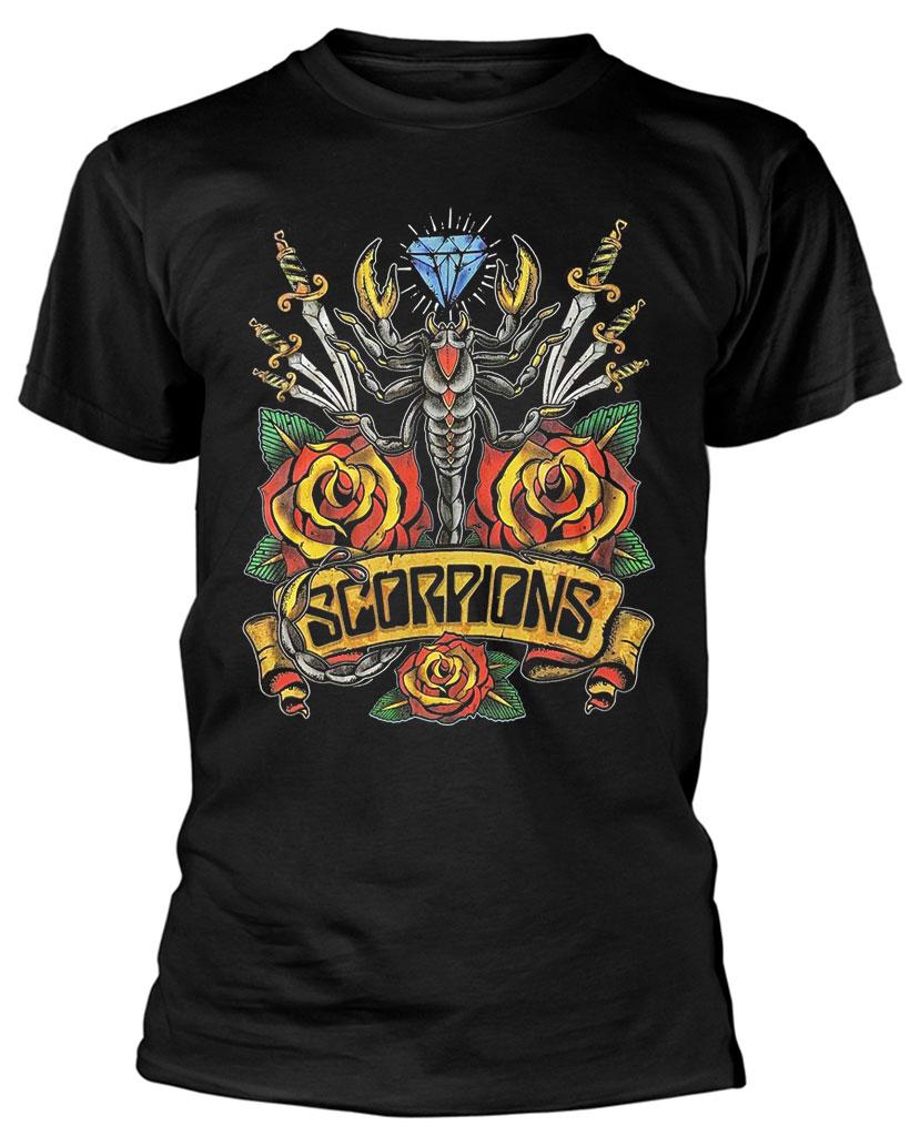 Scorpions 'Traditional Tattoo' (Black) T-Shirt