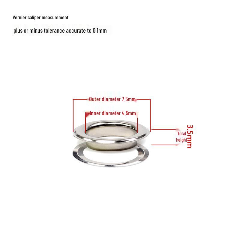 Iron Eyelet Button, Hollow Rivet, Metal Grommet for Light Box Cloth & Paper Tags