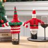 DIY Christmas Wine Bottle Cover Creative Wine Bottle Knitted Sweaters  Party Supplies
