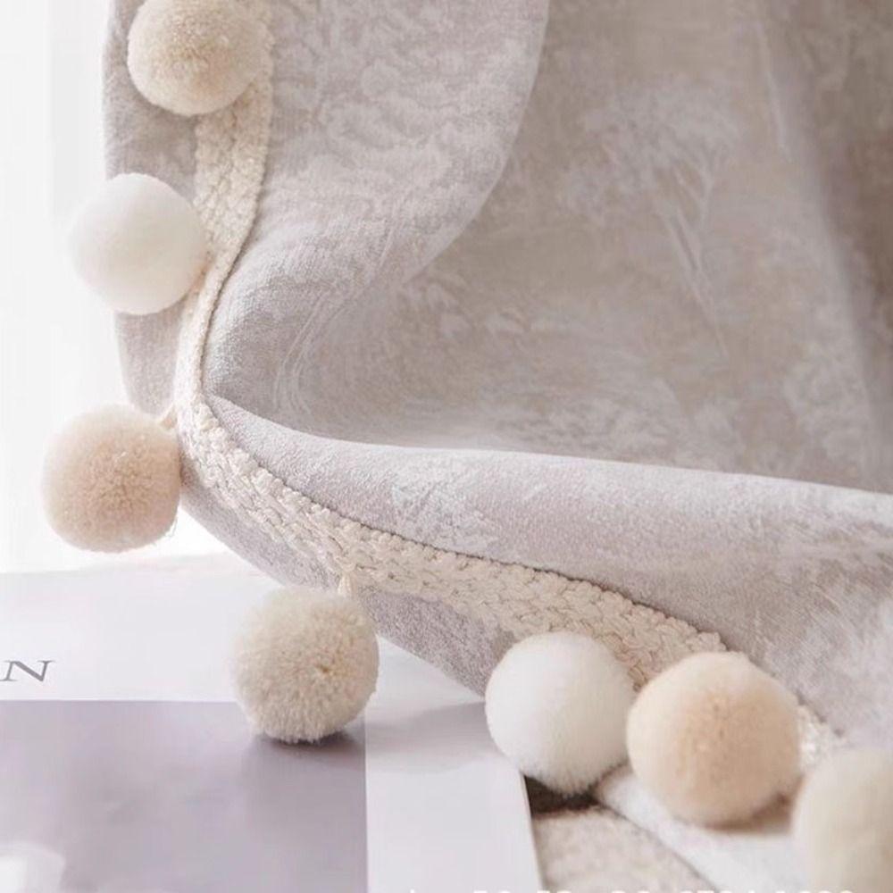 25M 3cm Ball Pom Pom Curtain Trim 5cm Width Pillow Decoration Pompom Tassel Tablecloth Edge DIY Craft Craft Ribbon