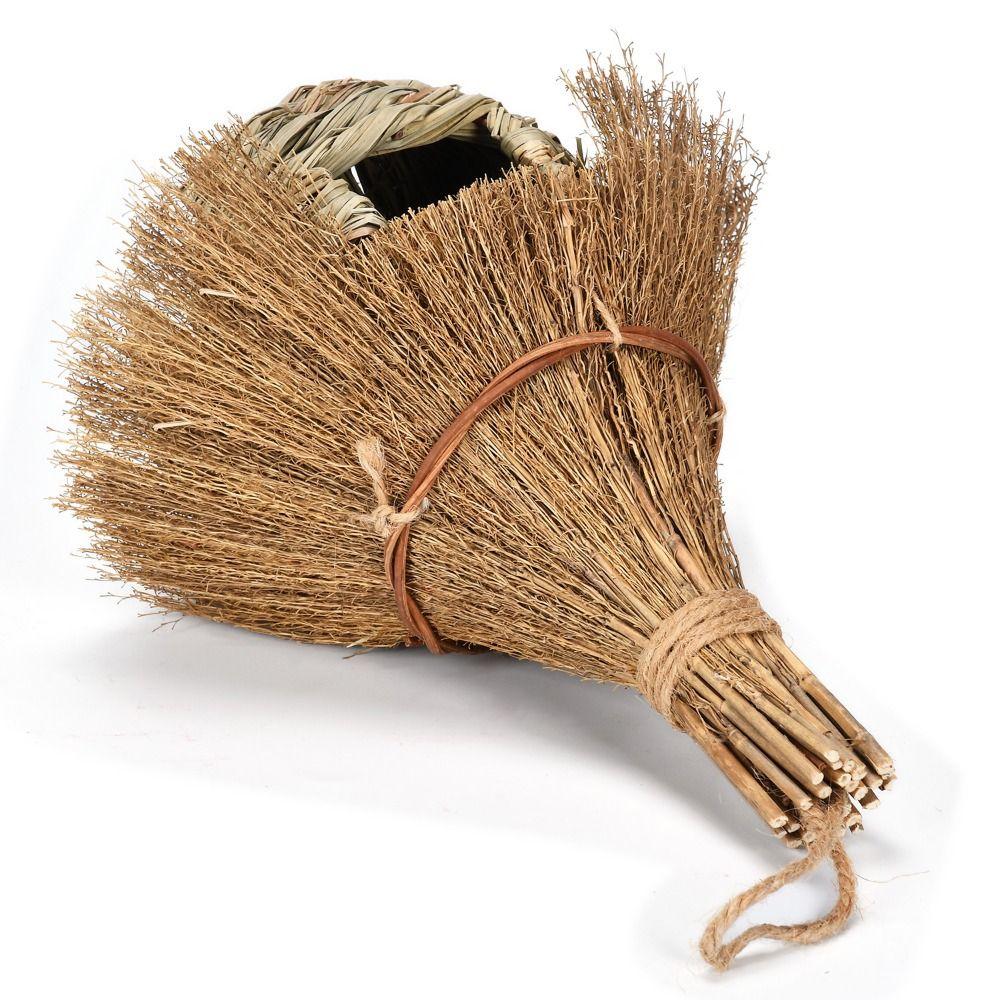 Плетеное вручную гнездо для птиц из натуральной травы, подвесной птичий домик, подвесной домик для колибри, сад