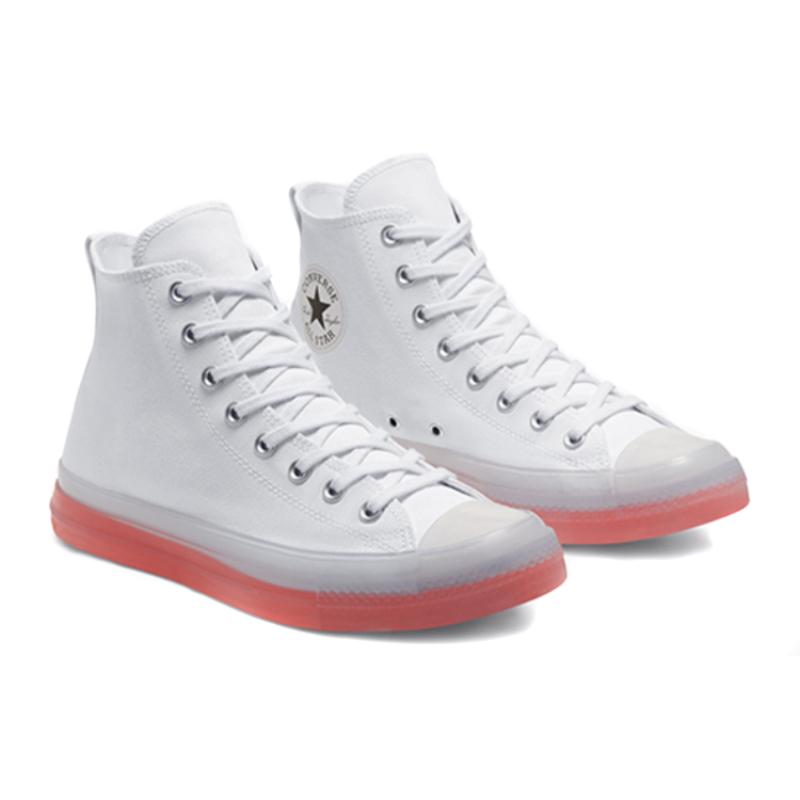 Converse Chuck Taylor All Star CX Желейная подошва Простые и удобные Высокие парусиновые Унисекс Белый Оранжевый