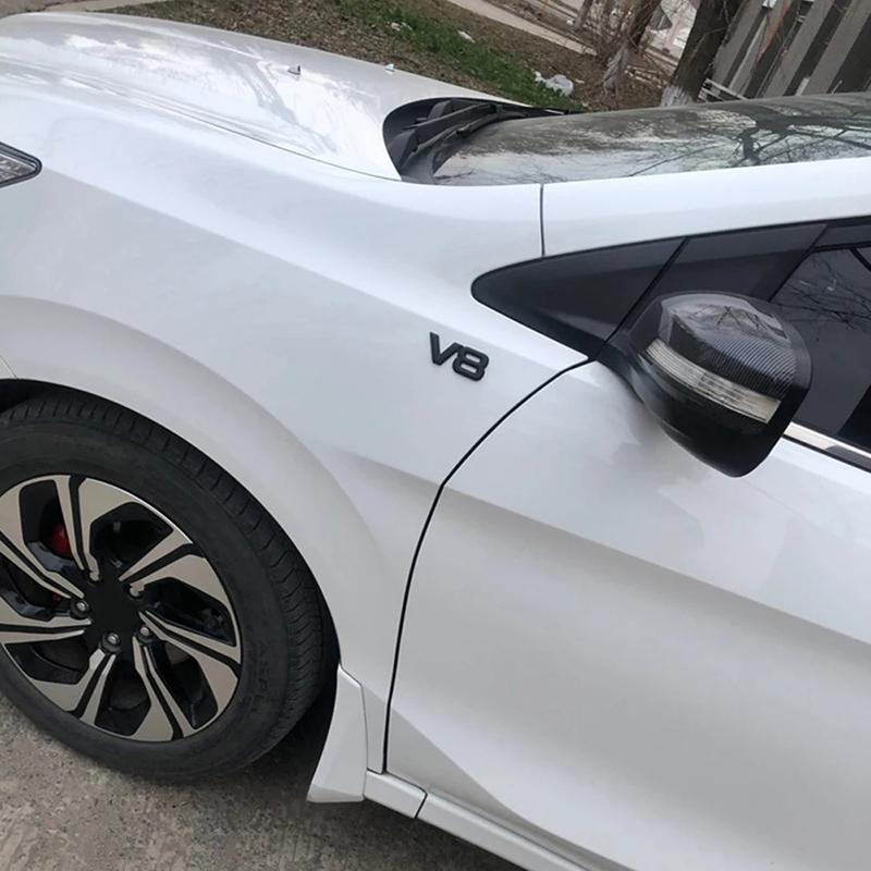 3D Металлический Логотип Буква V6 V8 Крыло Крыло Крыла Крышки Багажника Значок Наклейка Наклейки На Кузов Стайлинг Для Аксессуаров Toyota Highlander