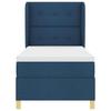 Boxspring bed with headboard Blue 190 x 90 cm Fabric