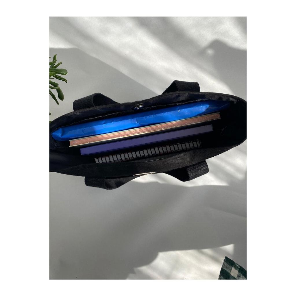 Бежевая эко-сумка из плотной ткани