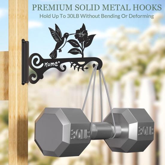 2 шт. Металлические вешалки для растений, декоративные настенные крючки в виде силуэта птицы, прочная вешалка для растений, подвешивающая цветочные корзины, кормушки для птиц, для использования в помещении и на открытом воздухе