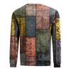 Мужская толстовка с принтом на открытом воздухе, свободная с длинными рукавами и этническим принтом