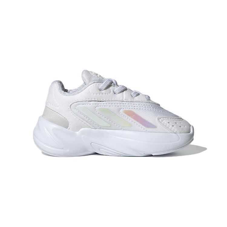 adidas Оригинальные спортивно-повседневные кроссовки Ozelia с низким верхом, нескользящие, износостойкие, для ходьбы, детские, белые GW8127