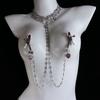 2026 New Stunning Sparkling Diamond Collar Nipple Clamp Nipple Ring 34mm Anal Plug BDSM Couple Sexy Toys Breast Sex Toy Meme 18+