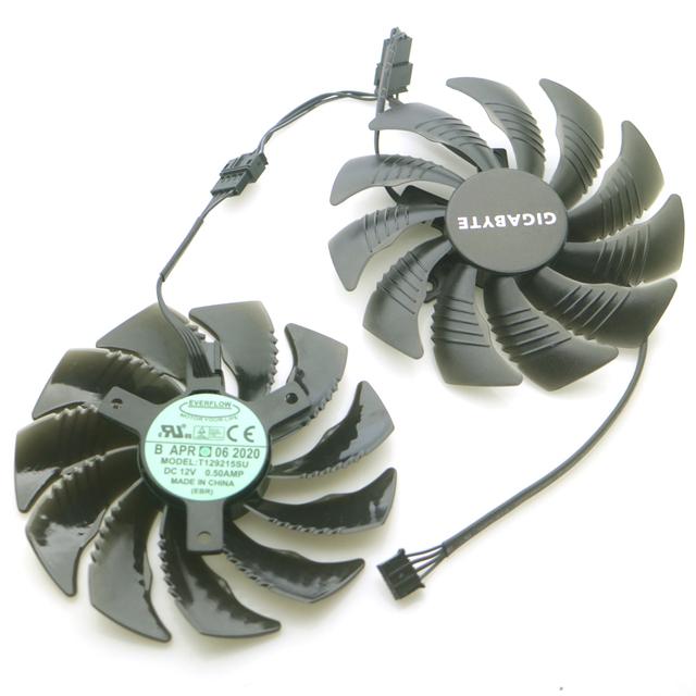 T129215SU 12V 0.50A 86мм Вентилятор VGA для видеокарты Gigabyte RTX 2060 GTX1650 1660 1660ti WINDFORCE