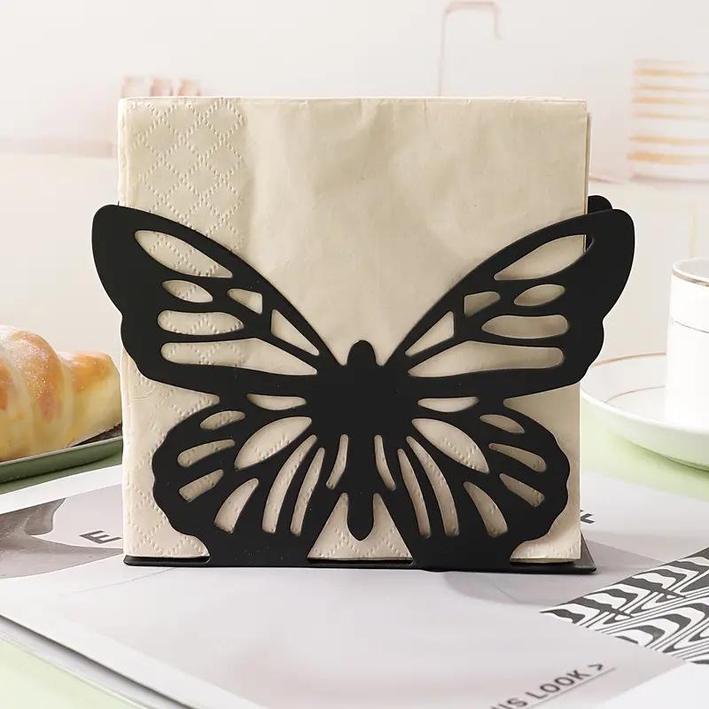 Butterfly Design Metal Napkin Holder for Kitchen Countertop & Dining Table Decoration