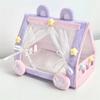 Scene Model Doll Tent Desktop Ornaments Doll Sleeping Bed Kids Toy Cotton Doll Bed Plush Toy
