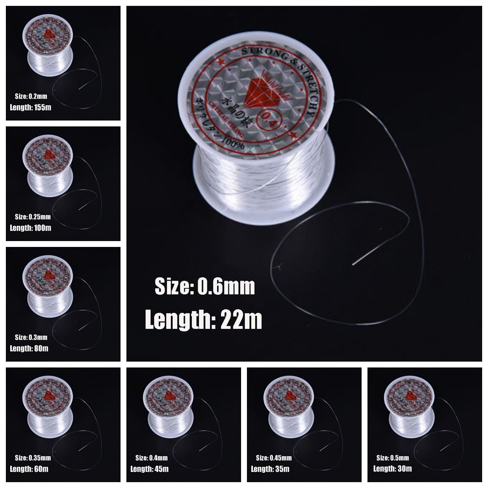 Hot 0.2mm-0.6mm Crystal Strong Fish Wire Thread Monofilament Nylon Braided Fishing Lines