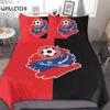 3D Print Hapoel Haifa Bedding Set,Duvet Cover Comforter Bed Set Quilt Cover Pillowcase,King Queen Twin Size Boys Girls Adults
