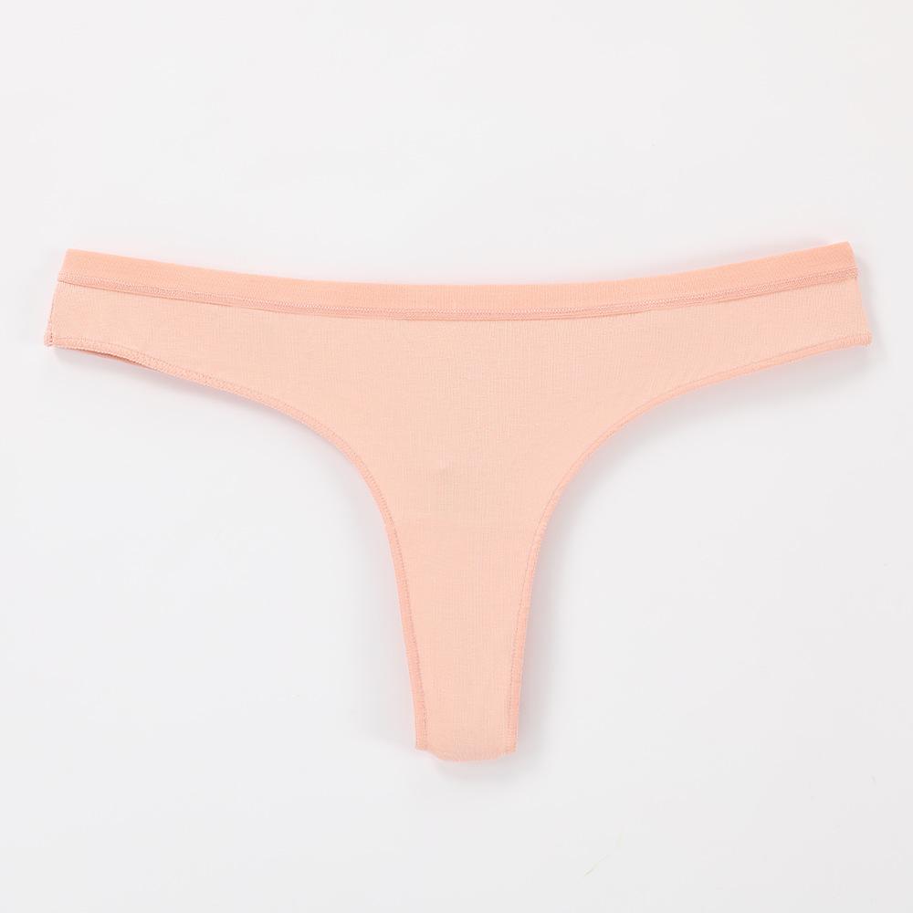 Женское нижнее белье из хлопка, молодежные сексуальные стринги, невидимые бикини