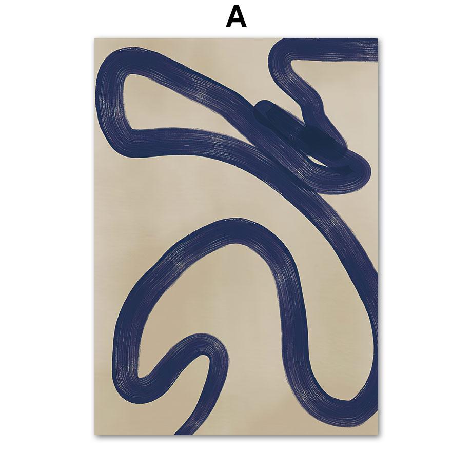 Абстрактное полосатое платье для девочек, линии рисунка, геометрические настенные художественные принты, картина на холсте, скандинавский постер, Декор, картинки для гостиной