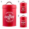 Coffee Container Food Safe Moisture-proof Wrought  Iron Strong Sealing Sugar Canister for Kitchen