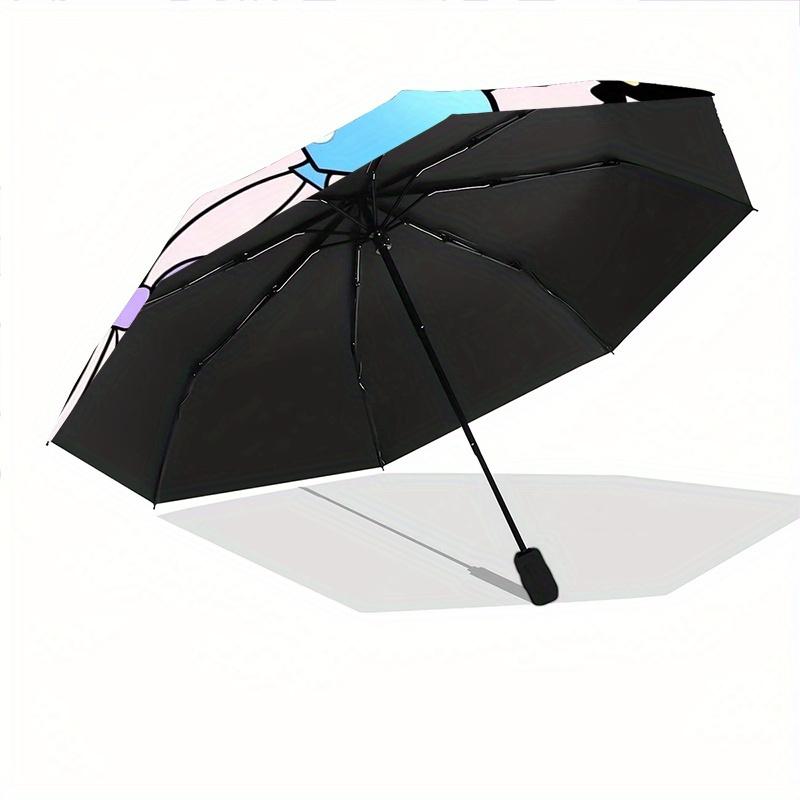 Sanrio Characters Balloon Design Automatic Open/CloseUmbrella-CuteUmbrella with Cute Design, Portable 3-Fold Compact Umbrella for Men & Women, Valenti