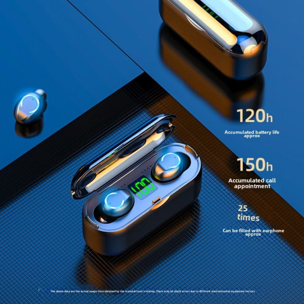 Беспроводные спортивные наушники Mini TWS с двумя наушниками Bluetooth 5.0 с цифровым дисплеем