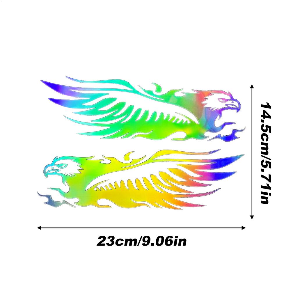 Motorcycle Decal Decal Stickers For Cars Eagle Design Waterproof Self-Adhesive Reflective Tape Decoration Patch For Helmet Truck